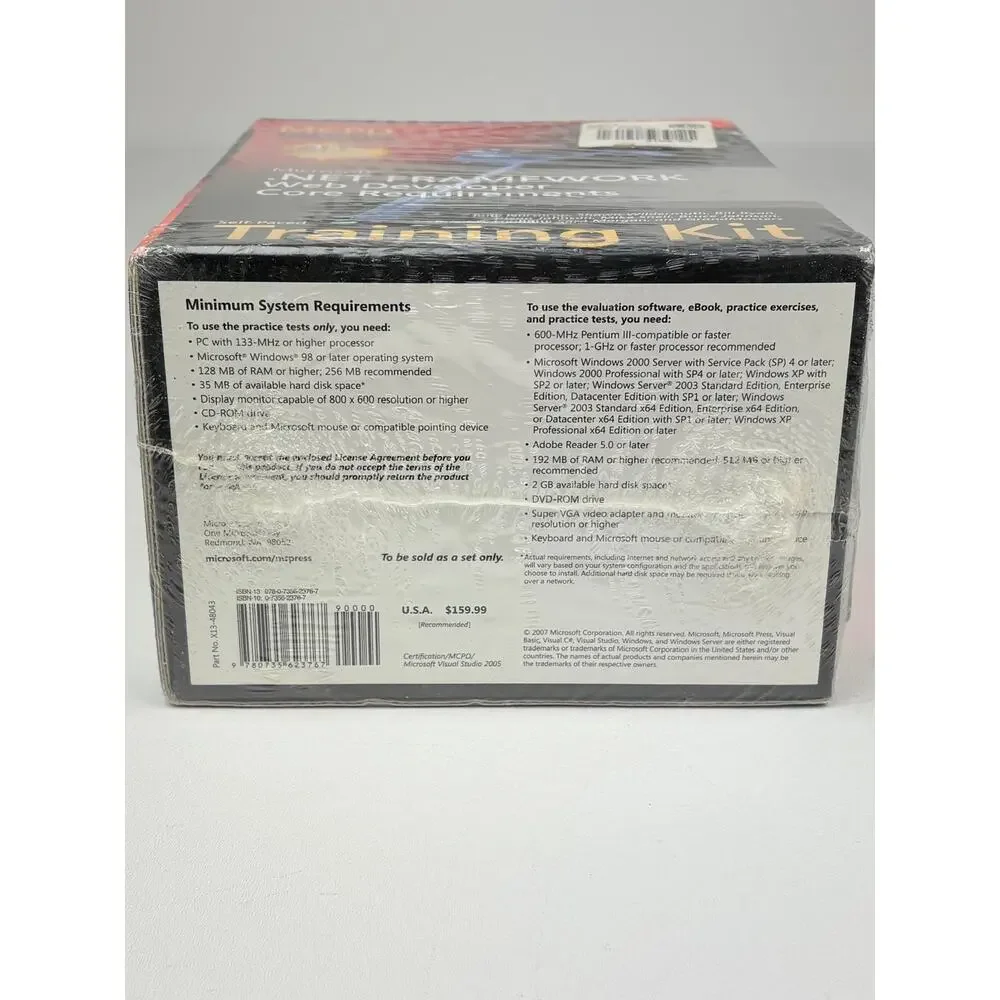 Microsoft MCPD Self-Paced Training Kit Exams 70-536, 70-528, 70-547 New, Sealed